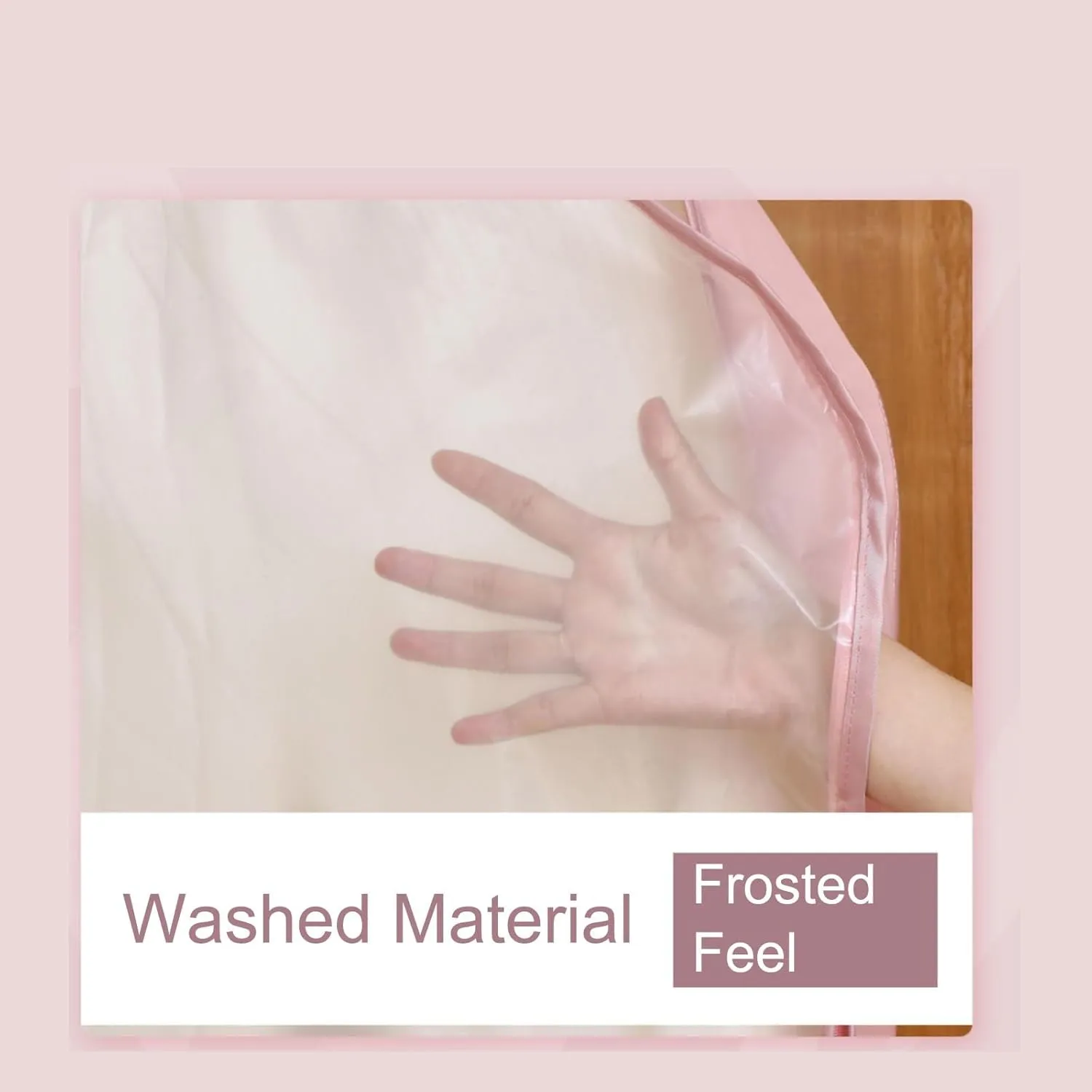 Hanging Garment Bag Breathable Clothes Cover Mothproof with Zipper Dress Storage Bag Reusable Suitable for Skirt Pants Shirt(Gray,130x60x12cm/51x24x5in)
