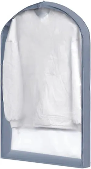 Hanging Garment Bag Breathable Clothes Cover Mothproof with Zipper Dress Storage Bag Reusable Suitable for Skirt Pants Shirt(Gray,130x60x12cm/51x24x5in)