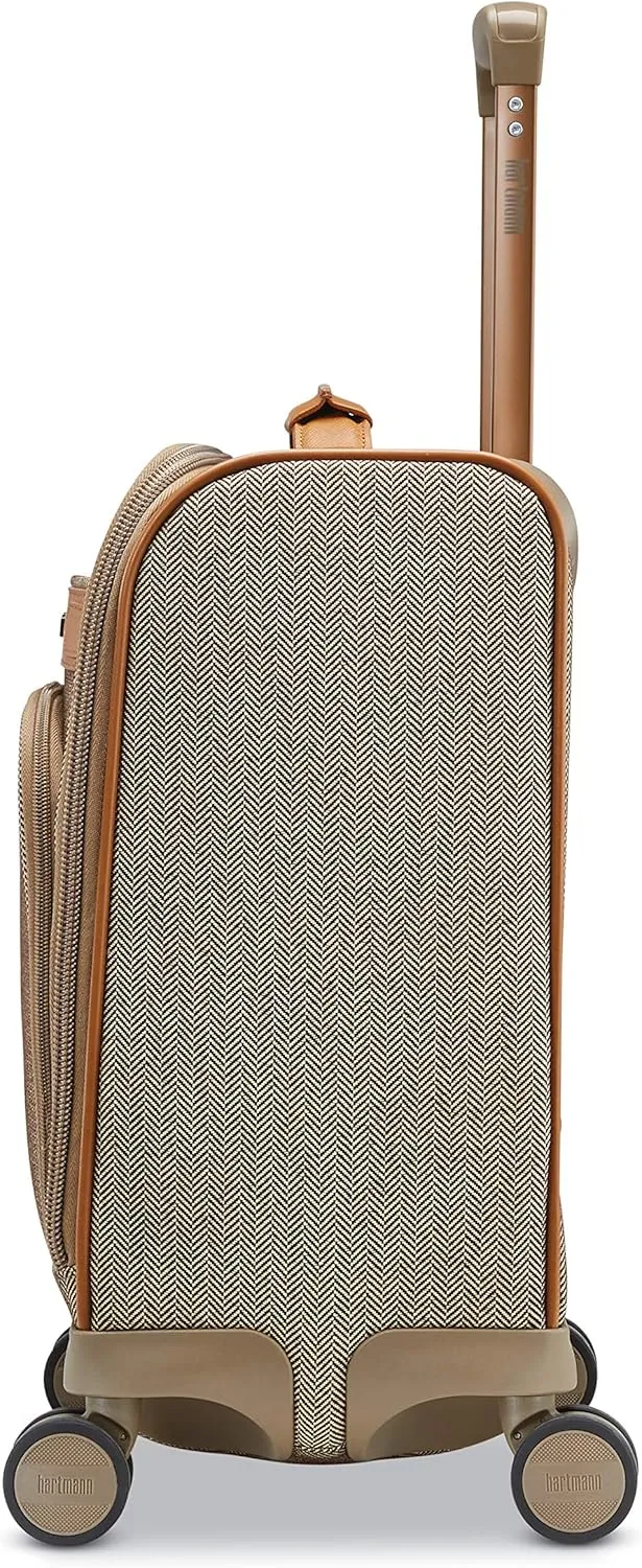 Hartmann Herringbone Deluxe Underseat Carry On Spinner, Terracotta