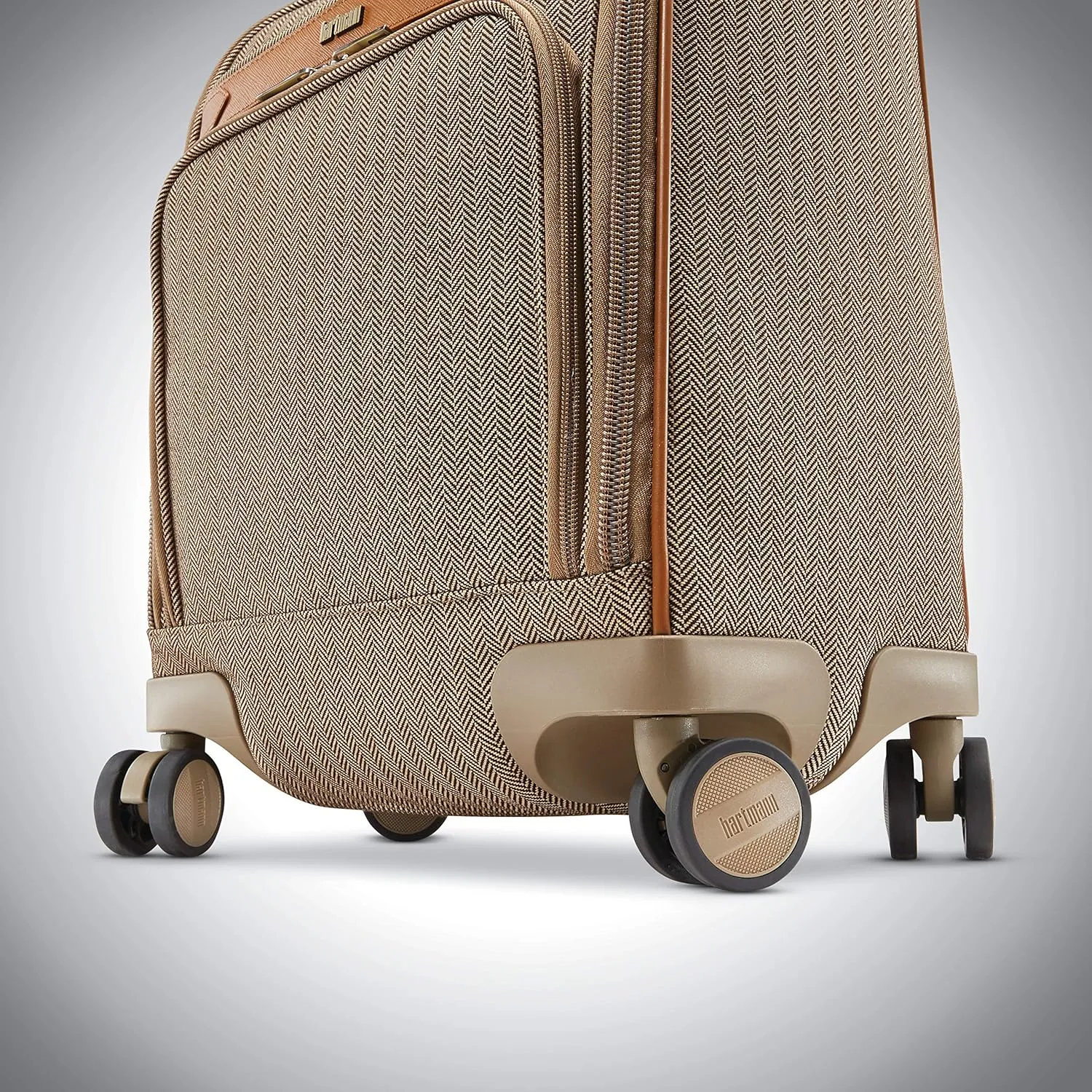 Hartmann Herringbone Deluxe Underseat Carry On Spinner, Terracotta