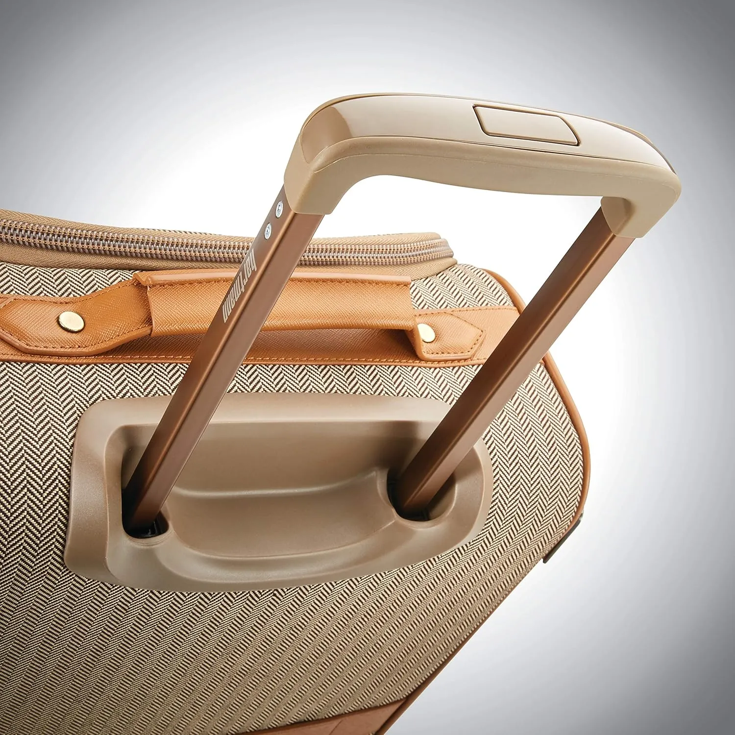 Hartmann Herringbone Deluxe Underseat Carry On Spinner, Terracotta