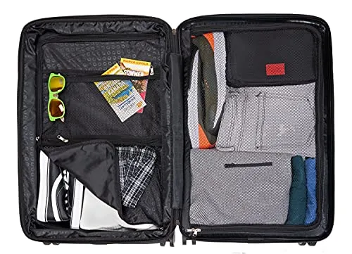 HAUPTSTADTKOFFER - MITTE – Set of 3 suitcases - Cabin Luggage on wheels 55 cm, Medium Size Trolley 68 cm   Large Suitcase 77 cm, ABS, TSA Lock, Avocado
