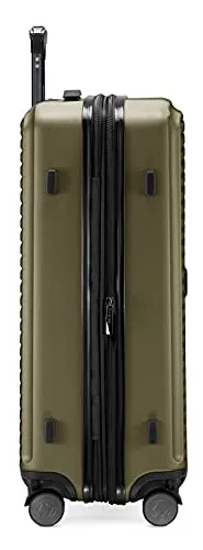 HAUPTSTADTKOFFER - MITTE – Set of 3 suitcases - Cabin Luggage on wheels 55 cm, Medium Size Trolley 68 cm   Large Suitcase 77 cm, ABS, TSA Lock, Avocado