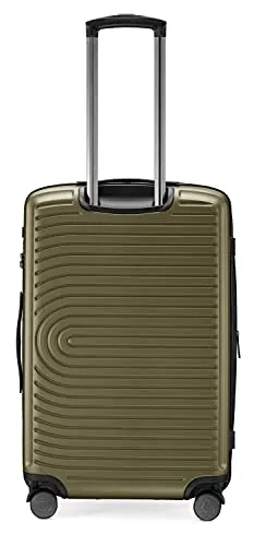 HAUPTSTADTKOFFER - MITTE – Set of 3 suitcases - Cabin Luggage on wheels 55 cm, Medium Size Trolley 68 cm   Large Suitcase 77 cm, ABS, TSA Lock, Avocado