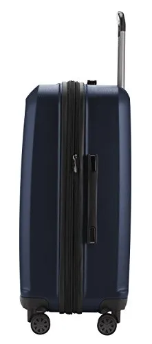 HAUPTSTADTKOFFER - X-Berg - Luggage Suitcase Hardside Spinner Trolley 4 Wheel Expandable, TSA, 75 cm, Darkblue mat
