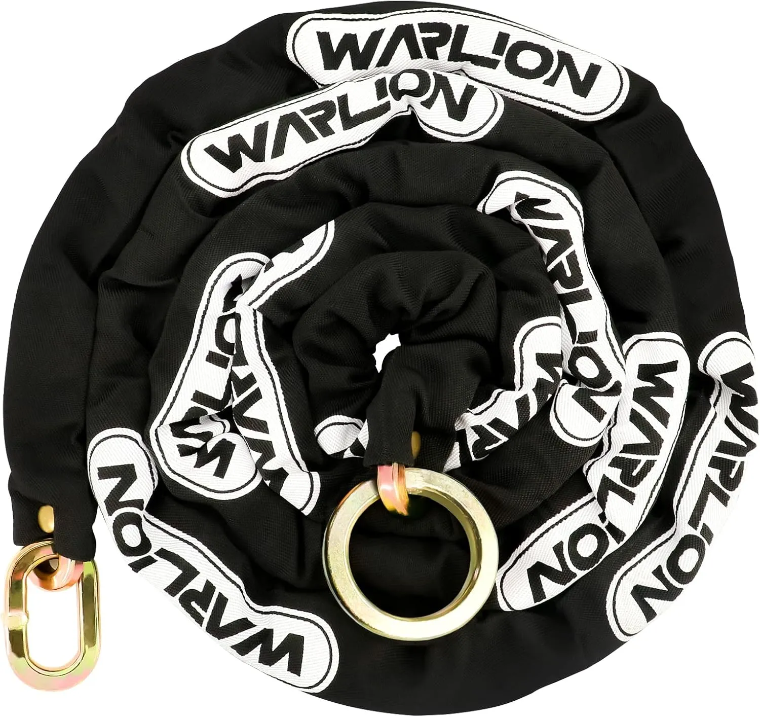 Heavy Duty Security Chain, 10ft x 3/8in Thick, Anti-Theft & Cut-Proof Motorcycle Chain with Cinch Ring - Secure Generators, Ebikes, & 2-Wheeled Vehicles