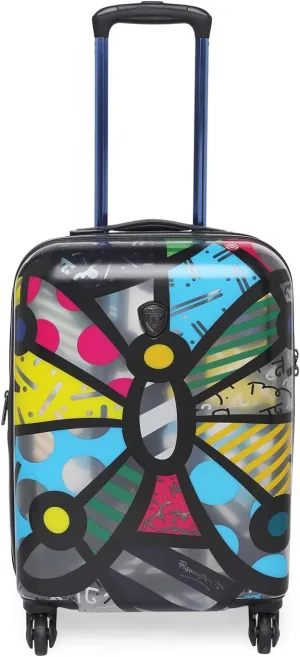 Heys Britto Transparent 21" Carry On Spinner Luggage (Transparent Butterfly)