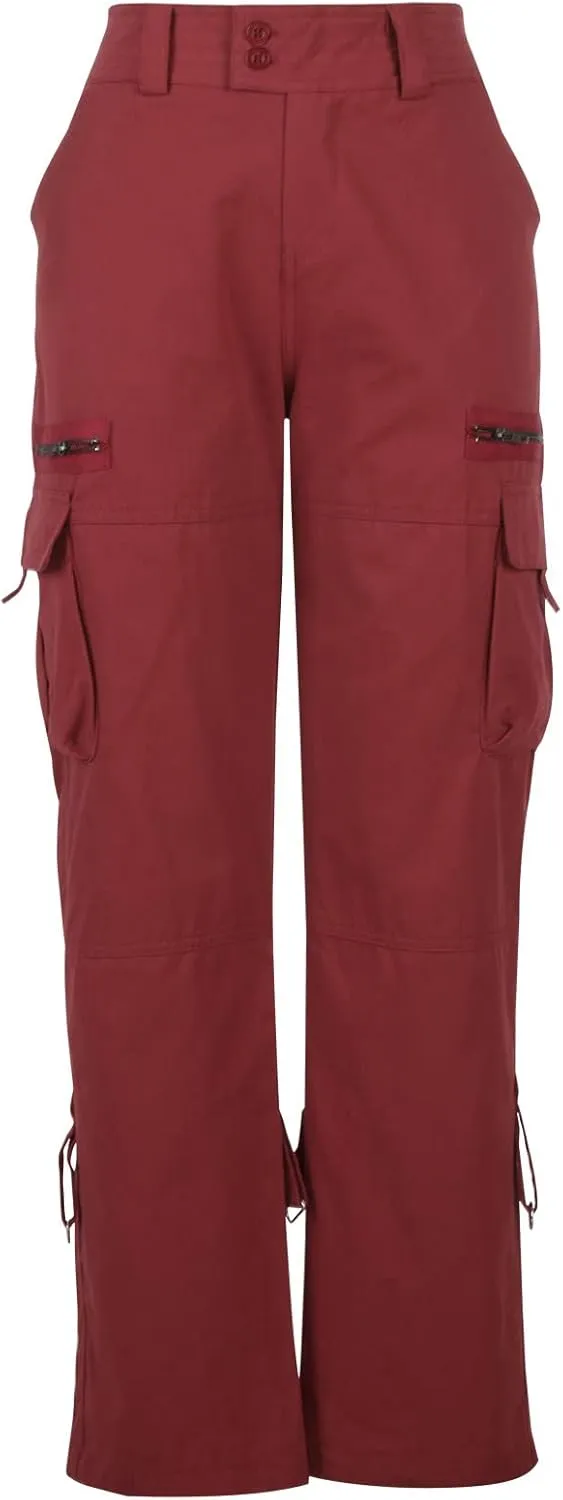 High Waisted Cargo Pants Women Multi Pockets Straight Trousers Loose Fit Active Sweatpants Outdoor Joggers