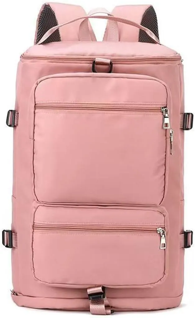 Hiking backpack, hiking camping, running, outdoor backpack, single shoulder bag for men and women (pink)