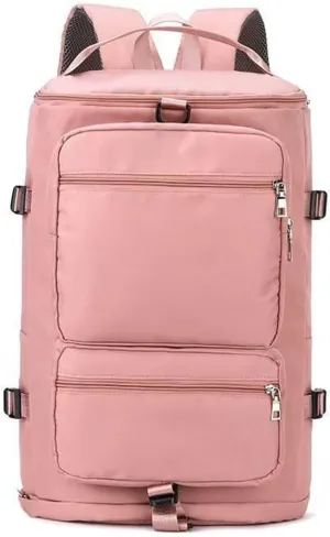 Hiking backpack, hiking camping, running, outdoor backpack, single shoulder bag for men and women (pink)