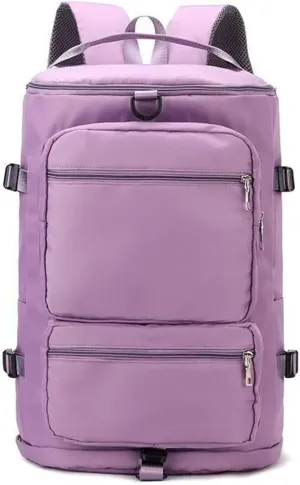 Hiking backpack, hiking camping, running, outdoor backpack, single shoulder bag for men and women (Purple)