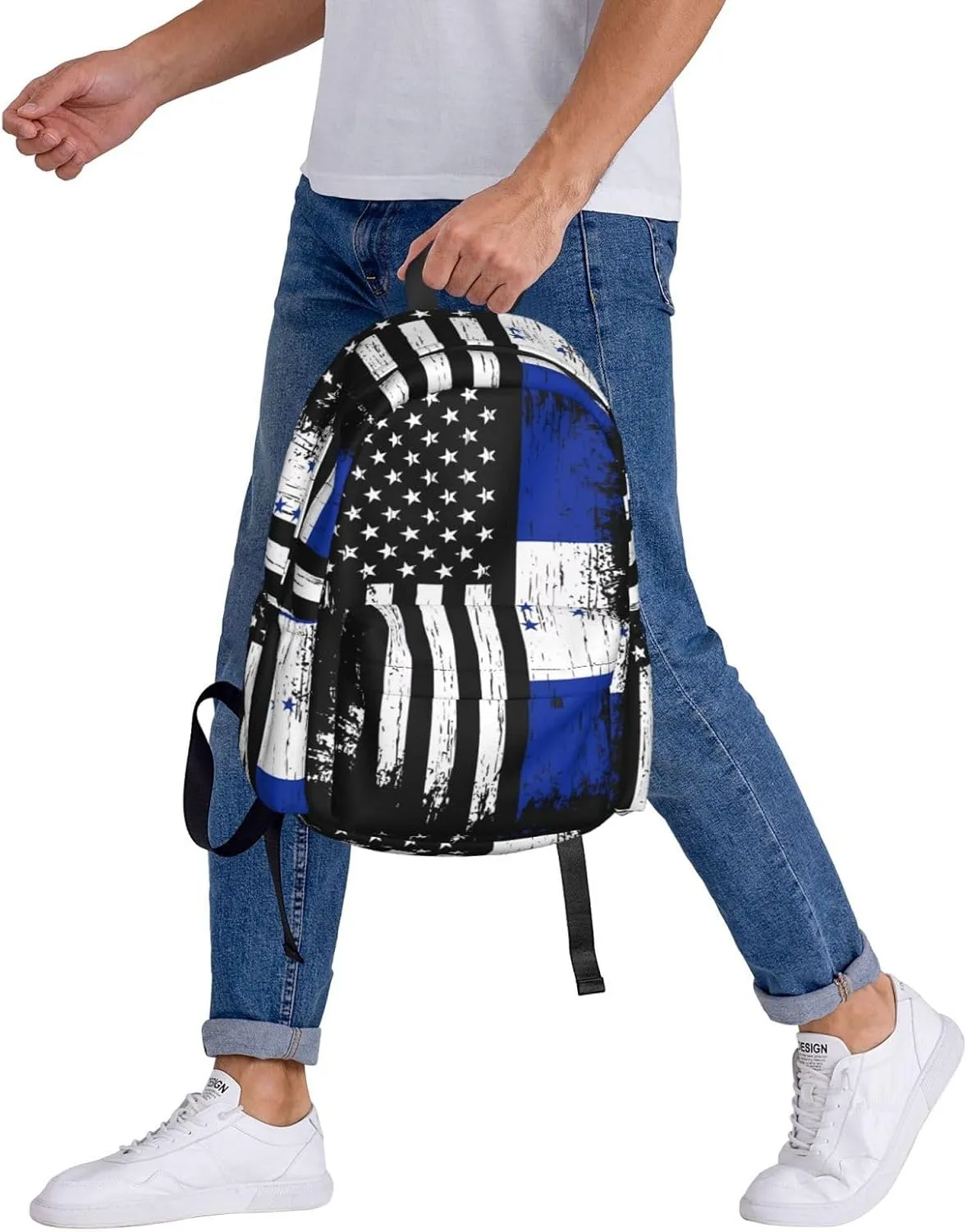 Honduran American Flag Pride Honduras Large Travel Backpack Casual Backpacks Laptop Daypack Working Rucksack Lightweight Back Pack Sports Bag with Adjustable Shoulder Strap