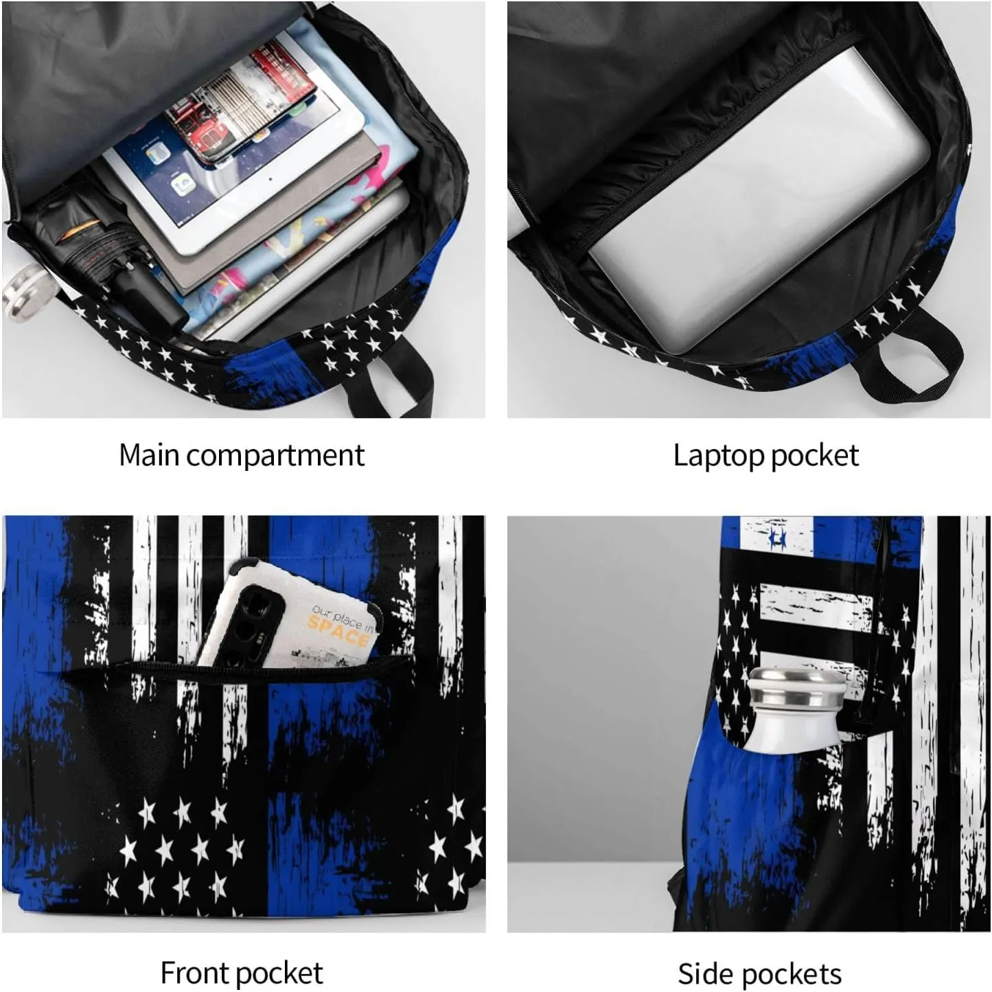 Honduran American Flag Pride Honduras Large Travel Backpack Casual Backpacks Laptop Daypack Working Rucksack Lightweight Back Pack Sports Bag with Adjustable Shoulder Strap