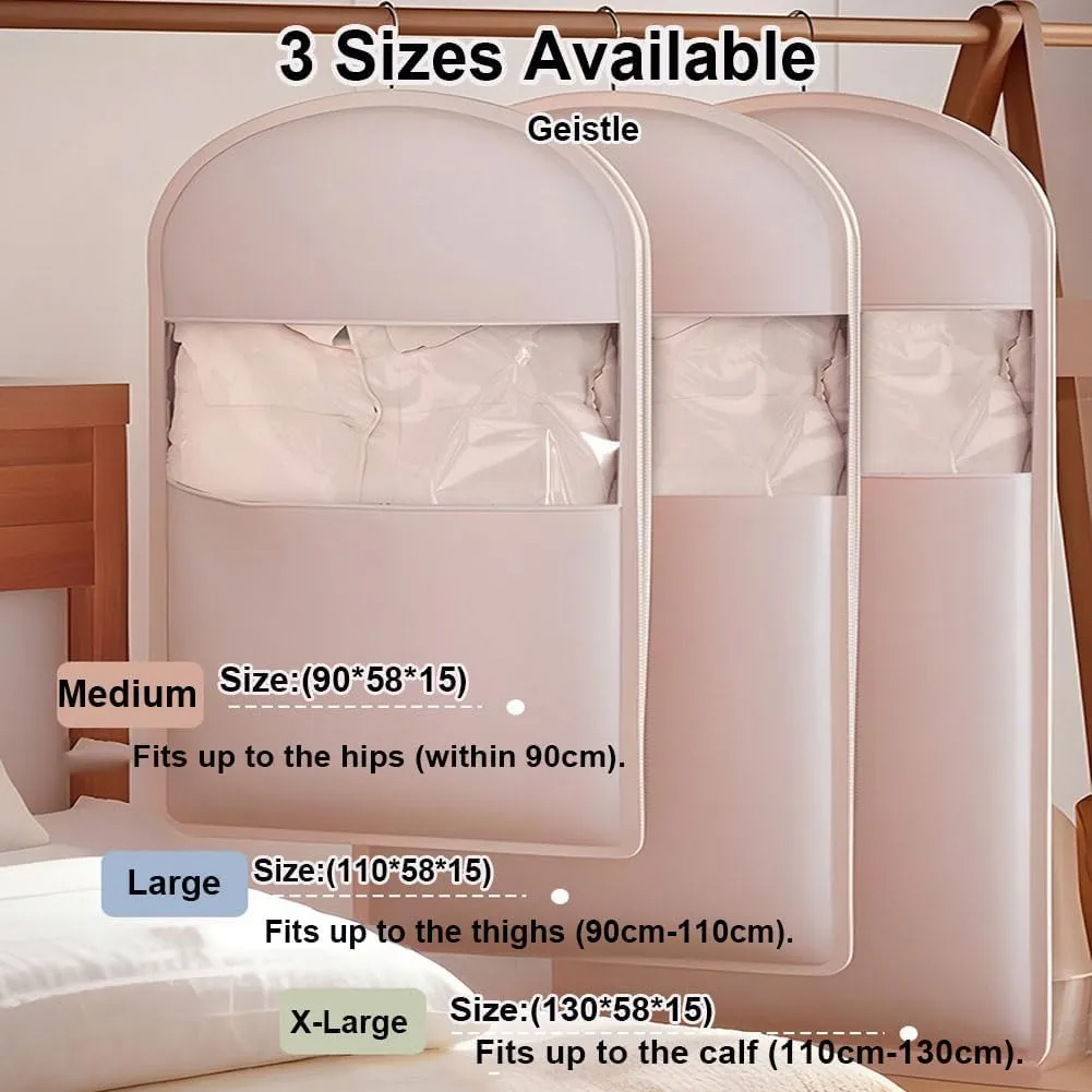Intelligence Garment Bags for Travel, Otherwise Garment Bag, 2025 Space Saving Hanging Garment Bag with Self Compression Zipper (Pink, M L)