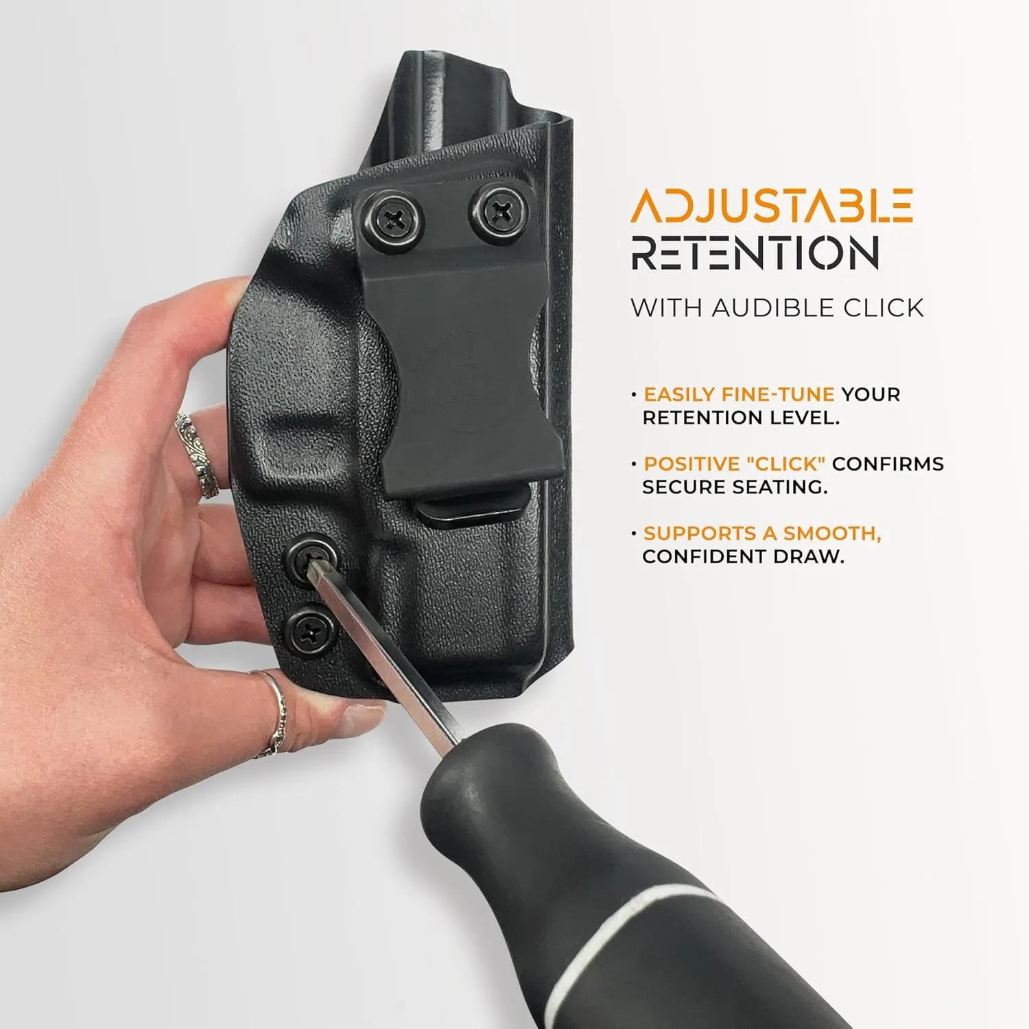 IWB Max Cover Holster Fits Springfield XD-M Elite 3.8'' Inside Waistband Kydex Gun Holster American Made Durable Lightweight Carry Gear