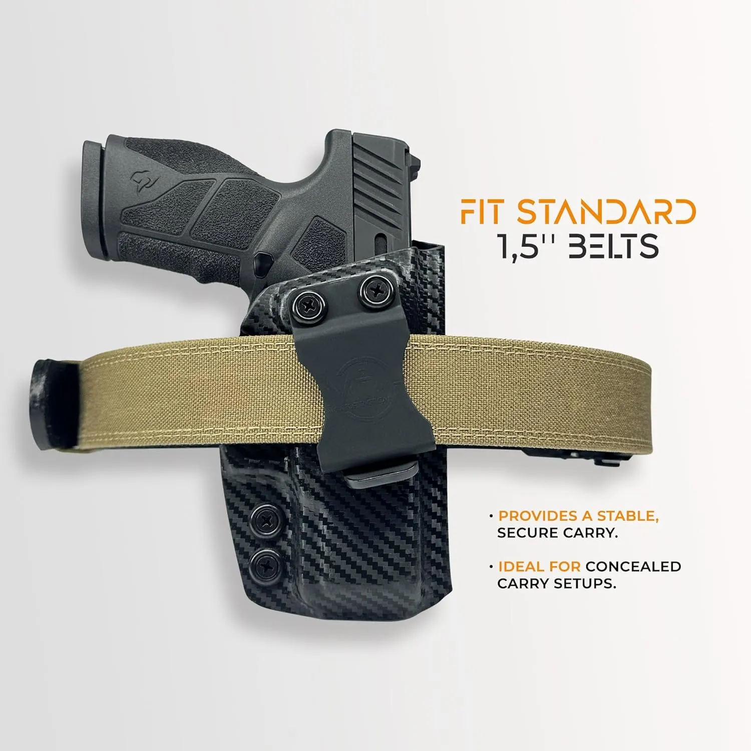 IWB Max Cover Holster Fits Springfield XD-M Elite 3.8'' Inside Waistband Kydex Gun Holster American Made Durable Lightweight Carry Gear