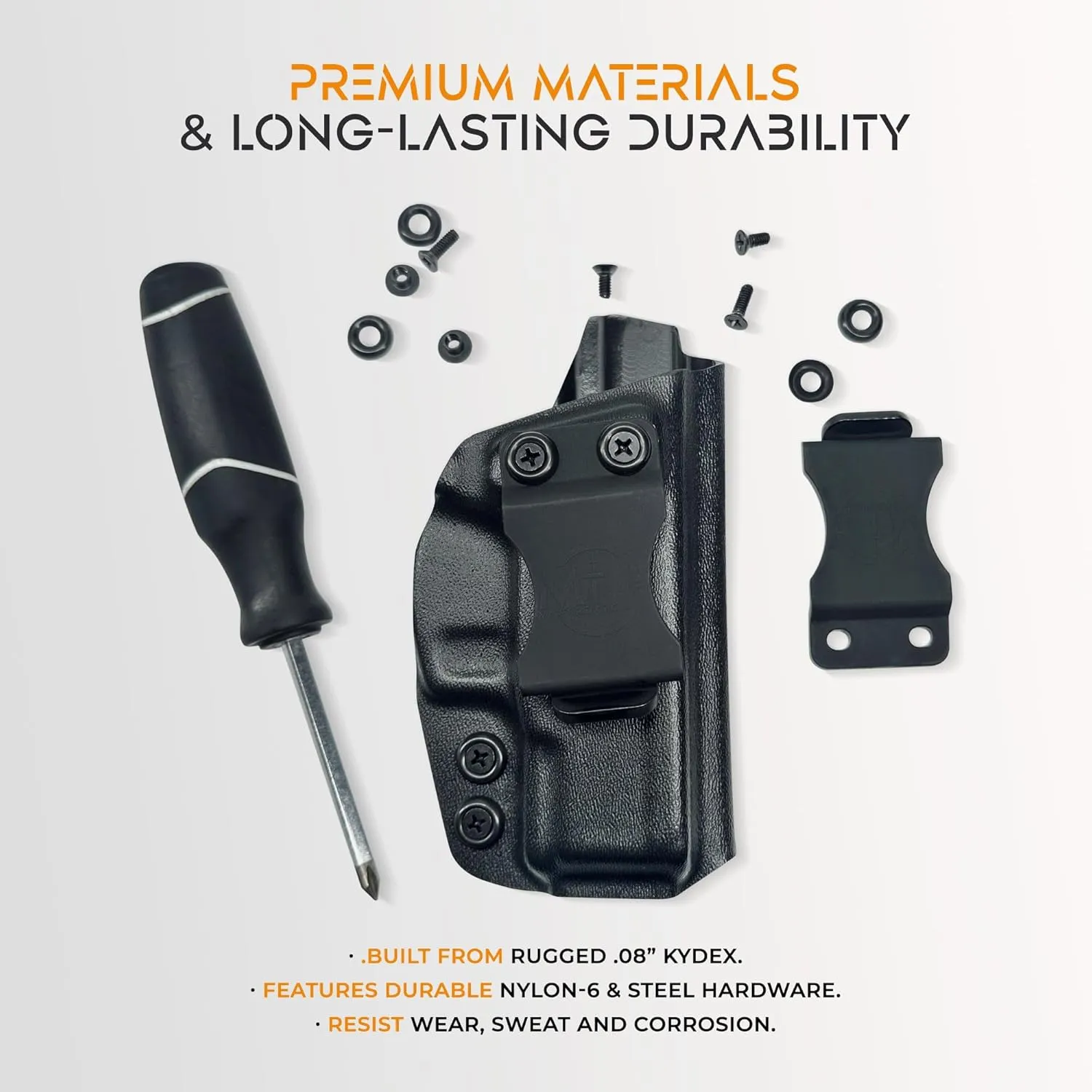 IWB Max Cover Holster Fits Springfield XD-M Elite 3.8'' Inside Waistband Kydex Gun Holster American Made Durable Lightweight Carry Gear