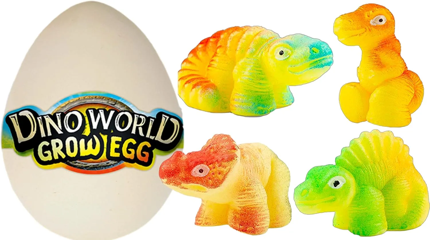 JA-RU Dino World Hatching Dinosaur Eggs Water Growing Toys for Kids (6 Eggs) Surprise Dino Egg. Educational Science Toys. Bulk Dinosaur Goodie Bag Stuffers & Party Favors. 1745-6p
