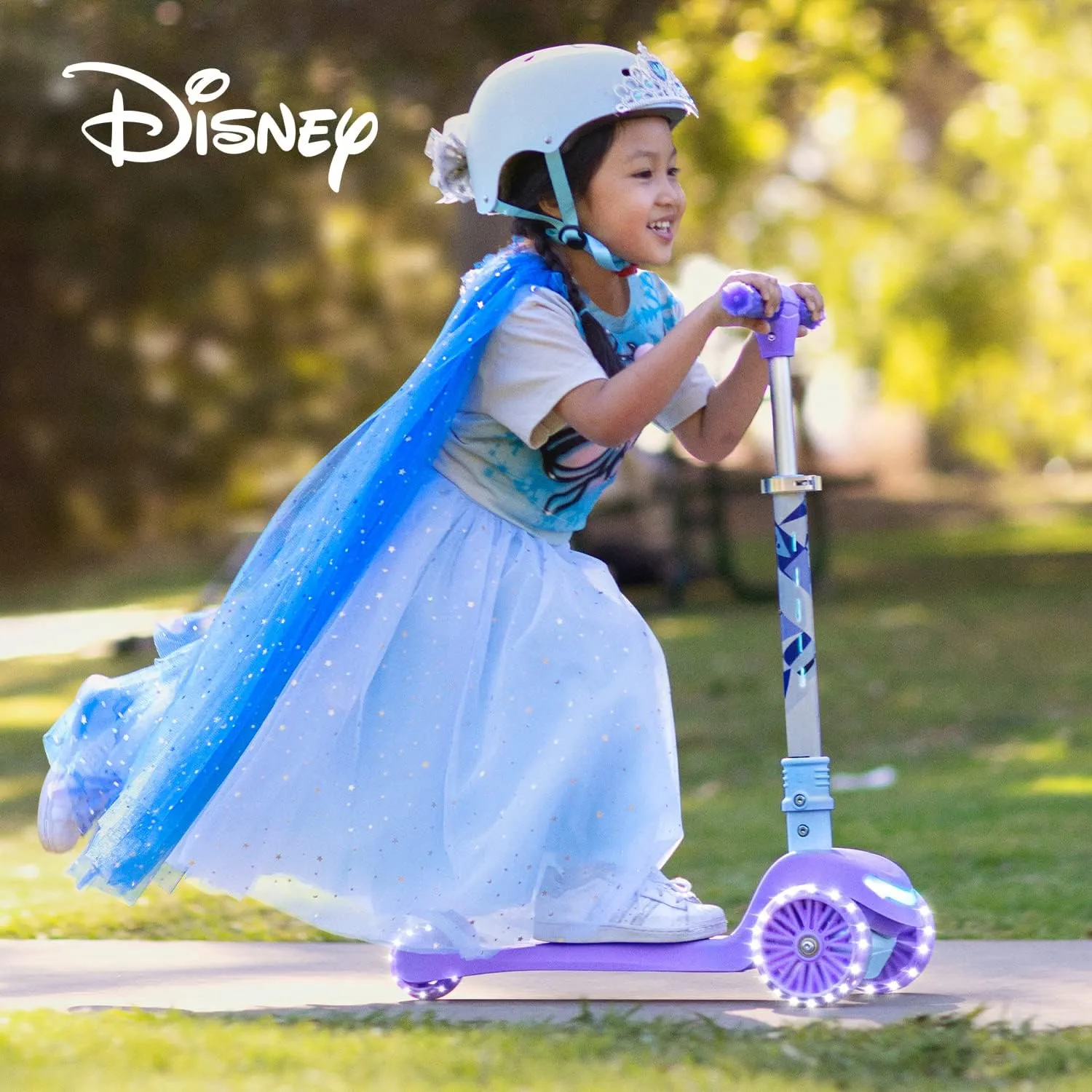 Jetson Character Kids Kick Scooter, LED Lights on Stem & Light-Up Wheels, Lightweight Frame, Height-Adjustable Handlebar, Lean-to-Steer System, Easy-Fold Mechanism