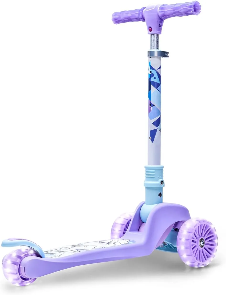 Jetson Character Kids Kick Scooter, LED Lights on Stem & Light-Up Wheels, Lightweight Frame, Height-Adjustable Handlebar, Lean-to-Steer System, Easy-Fold Mechanism