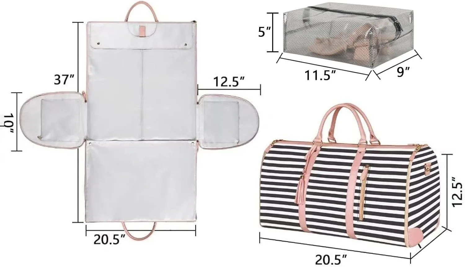 Jewelry Organizers and Storage, Lingerie Bags for Washing Delicates Black Tote Bag for Women Cube Storage Bins Lunch Box Sugar and Flour Containers Cutlery Drawer Organizer(Dark Blue)(20.