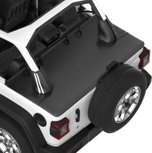 JOYTUTUS Tonneau Cover 4 Door Compatible with Wrangler JLU 2018-2025, Waterproof Trunk Cargo Cover JL Accessories