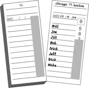 Junkin 160 Pieces 10 Line Strip Cards Scratch Pool Cards Pull Tabs for Football, Sports, Pool, Soccer, Box Game