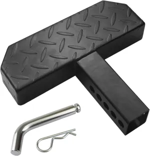 KAYCENTOP Universal Hitch Step 2 Inch Receiver, Anti Slip Tow Bumper Step Guard, Black Tow HitchSteps for Pickup Truck Car SUV with Pin, Weight Capacity 600 LBS