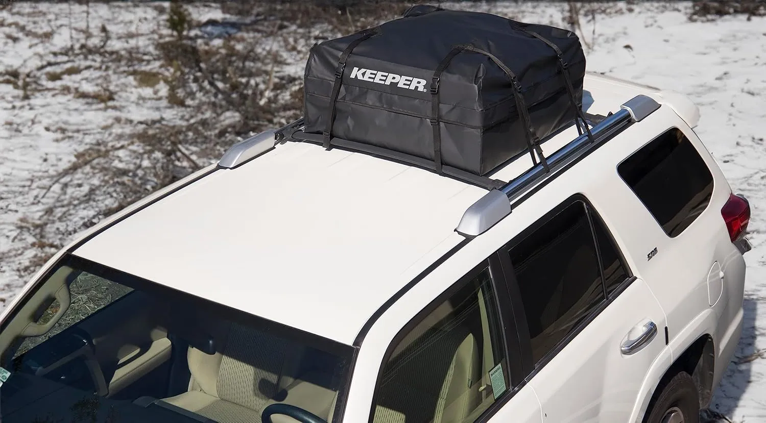 Keeper 11 Cubic Feet Weatherproof Rooftop Cargo Bag, Rooftop Cargo Carrier Bag, for All Vehicle Roof Racks