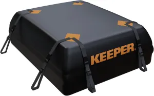 Keeper 15 Cubic Feet Weatherproof Rooftop Cargo Bag, Rooftop Cargo Carrier Bag, for All Vehicle Roof Racks