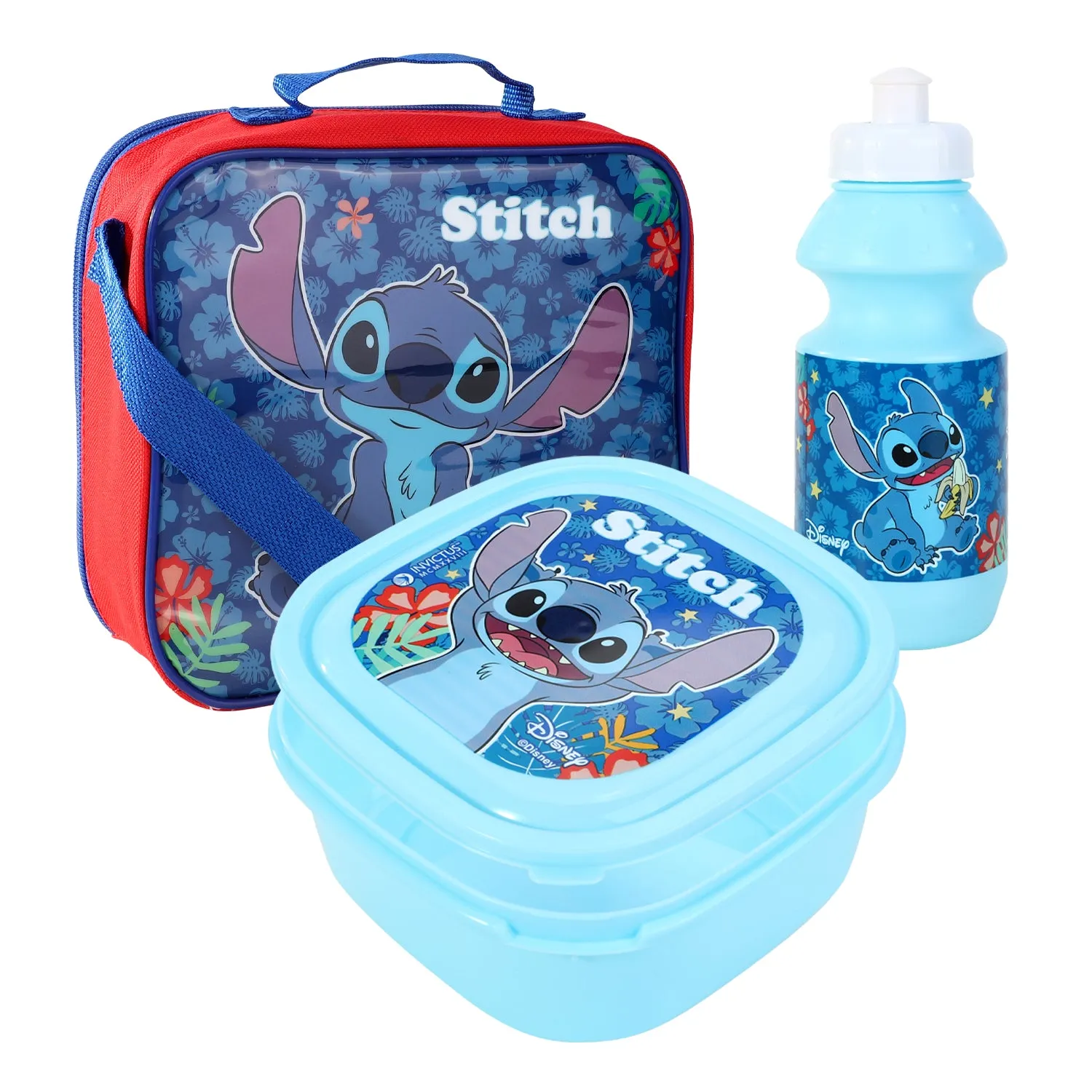 Kids Character 3 Pc Lunch Bag Set, Paw Patrol, Minnie, Stitch, Thomas, SpiderMan