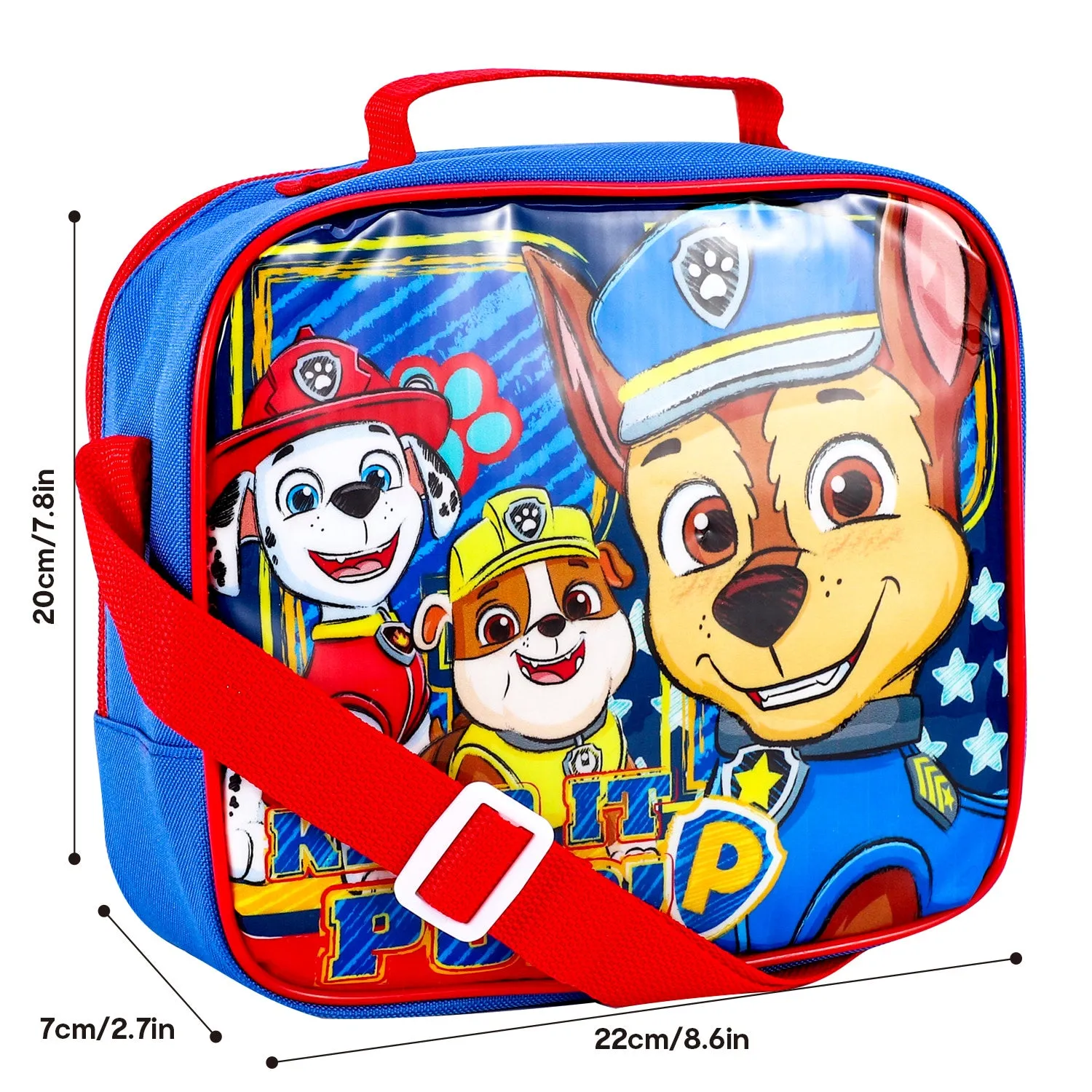 Kids Character 3 Pc Lunch Bag Set, Paw Patrol, Minnie, Stitch, Thomas, SpiderMan