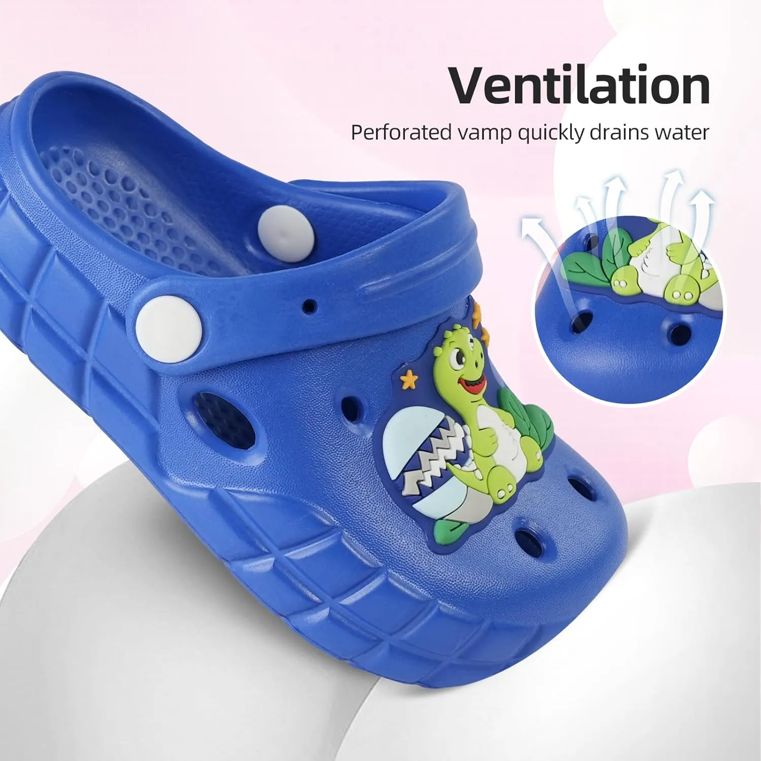 Kids Clogs for Boys Girls Lightweight Slip-On Sandals Water Shoes Beach Pool Slippers for Toddler/Little Kid