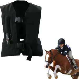 Kids Horse Riding Airbag Vest, 4 Seasons Reusable Unisex Equestrian Training Professional Protective Vest