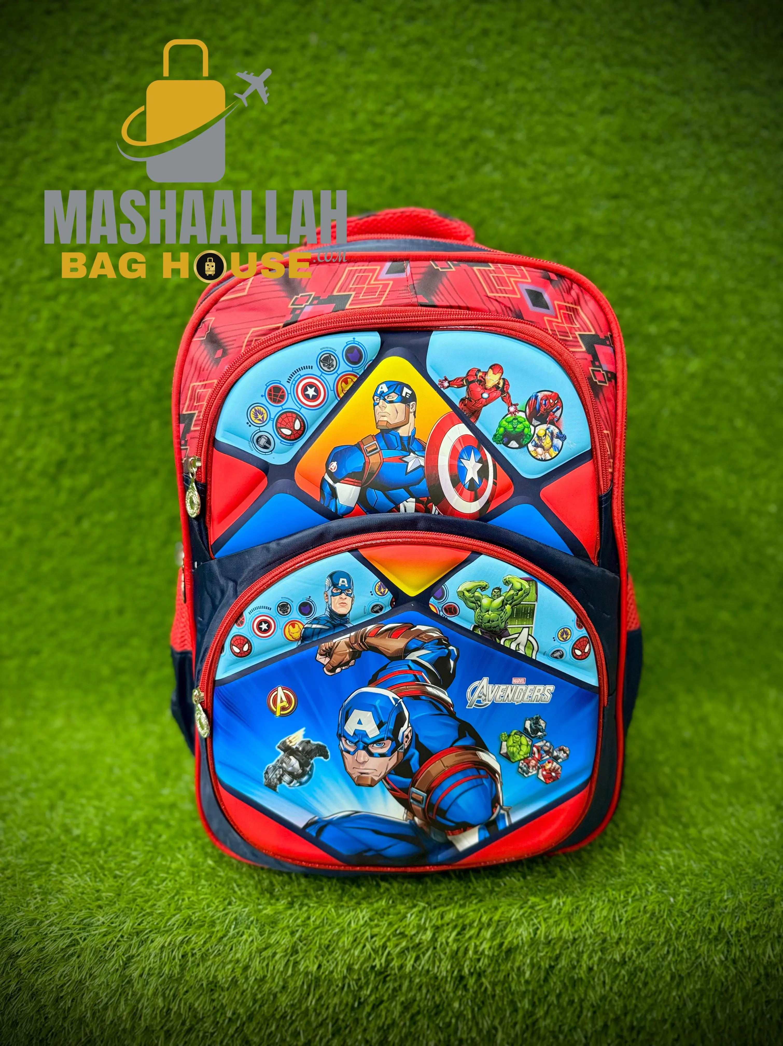 kids school character bag