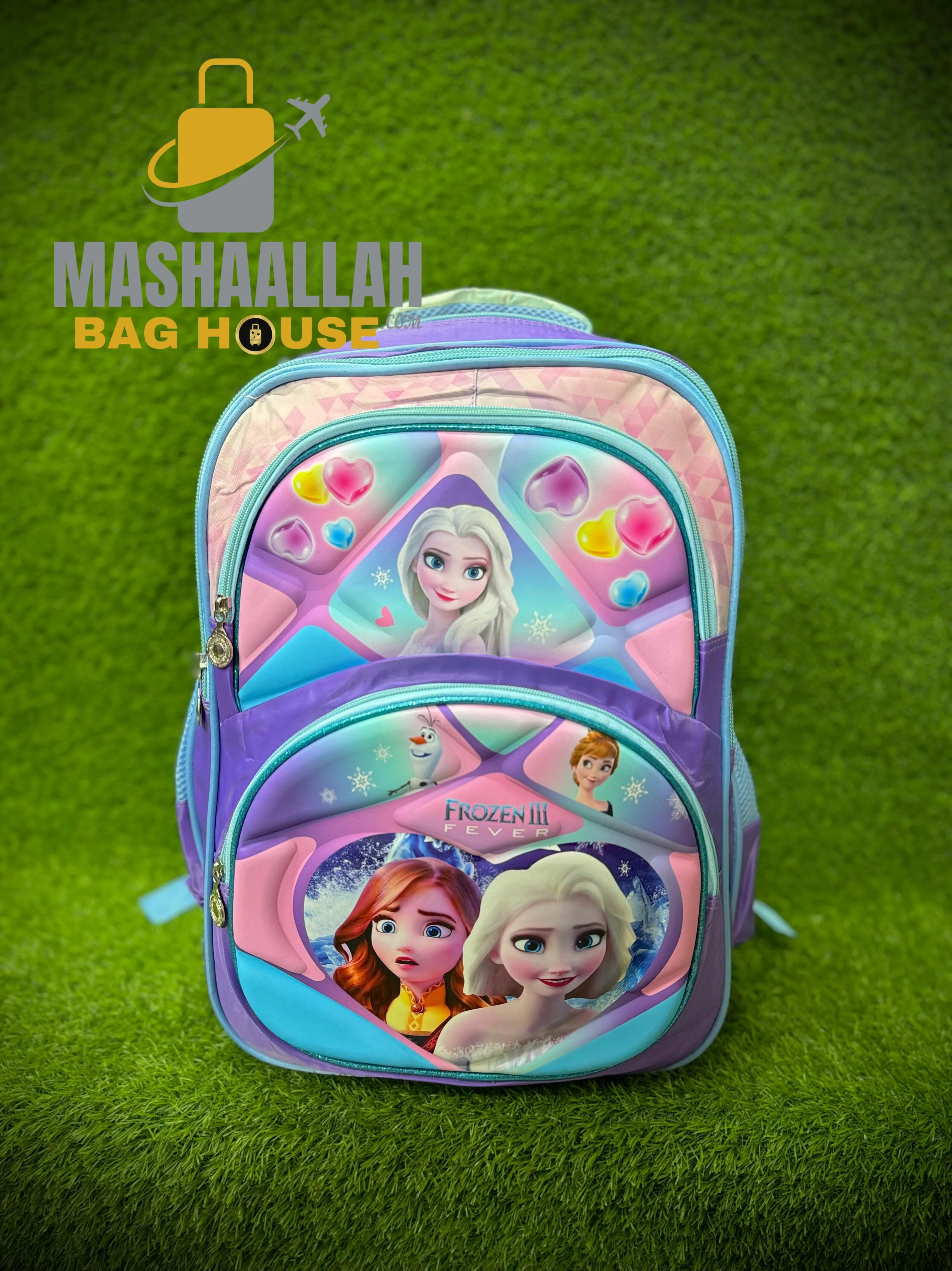 kids school character bag