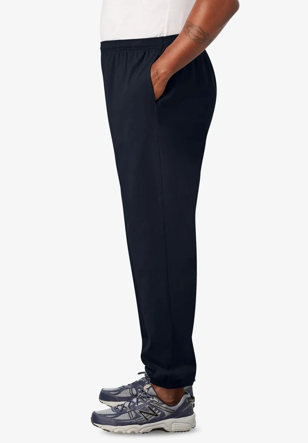 KingSize Men's Big & Tall Lightweight Elastic Cuff Sweatpants