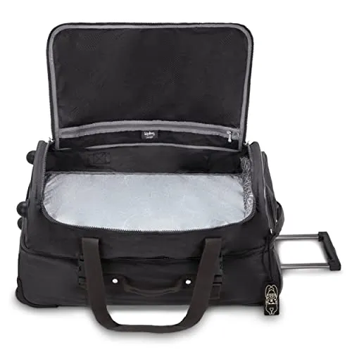 Kipling TEAGAN M, Medium Soft Case 2 Wheels Luggage, 66 cm, 74 L, 3.1 kg, Black Noir