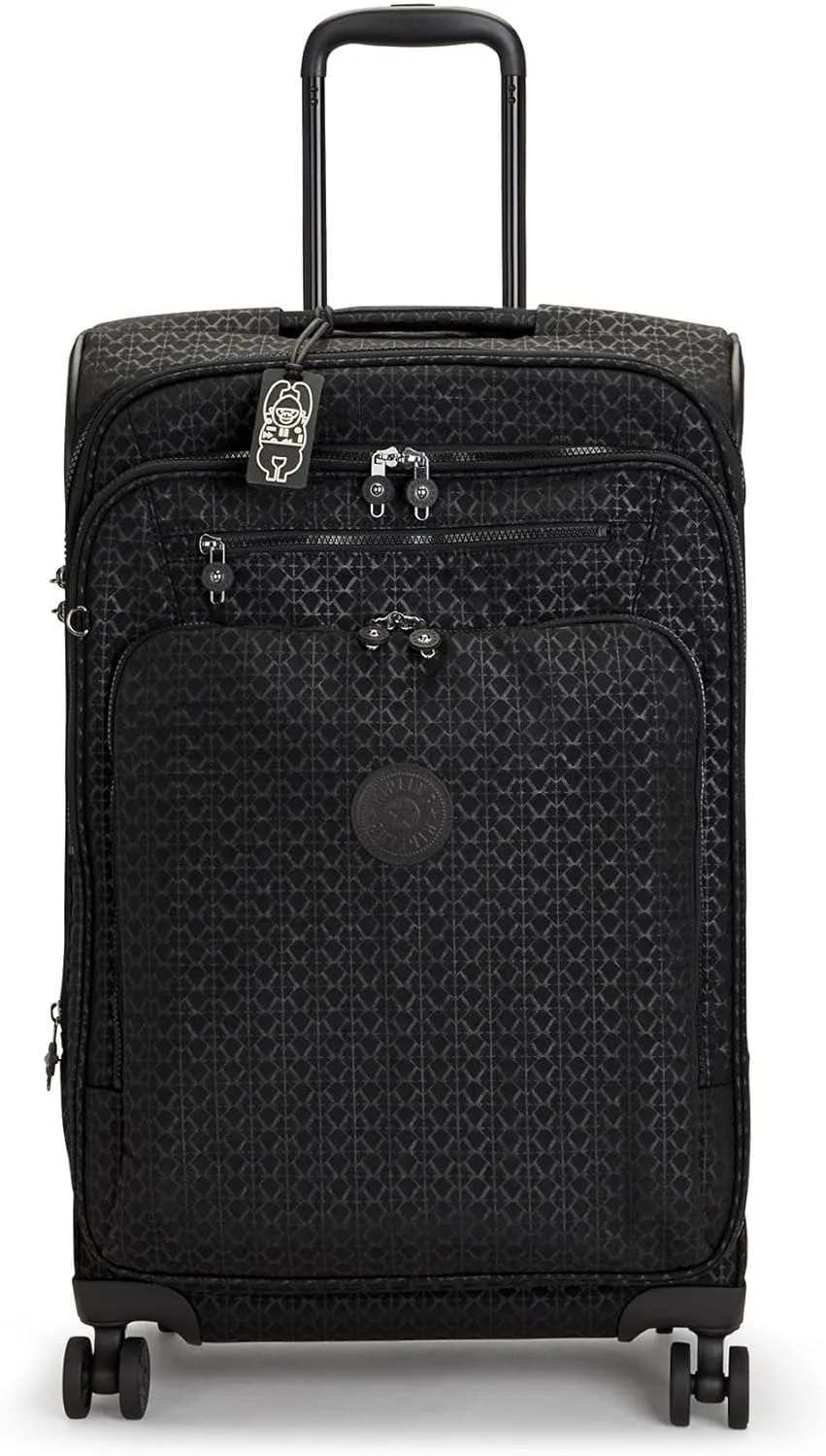 Kipling Youri Spin Medium Printed 4 Wheeled Rolling Luggage
