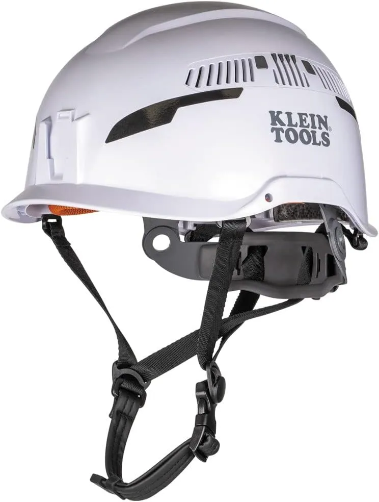 Klein Tools 60565 Safety Helmet, Type-2 Safety Helmet, Vented, Class C, White
