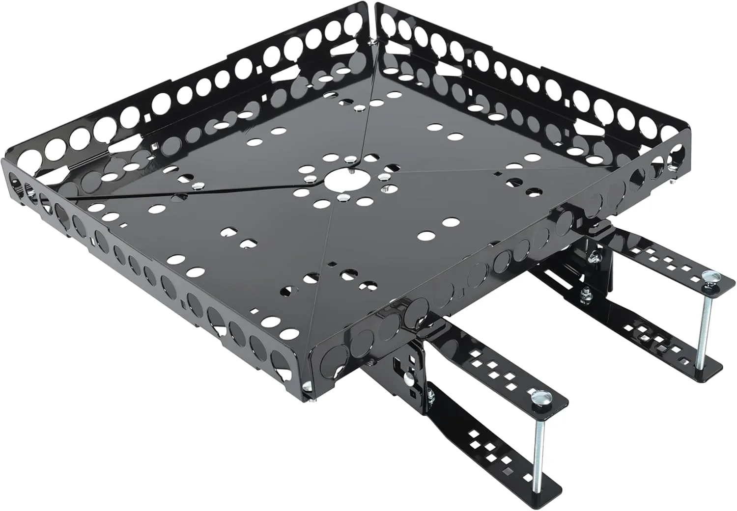 Kojem RV Bumper-Mounted Generator Cargo Carrier for Campers Trailers RV Rear Luggage Basket Rack Tray Kit