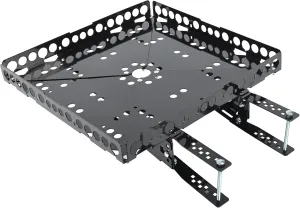 Kojem RV Bumper-Mounted Generator Cargo Carrier for Campers Trailers RV Rear Luggage Basket Rack Tray Kit