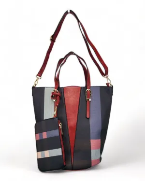 Large Bucket Tote with Matching Wallet