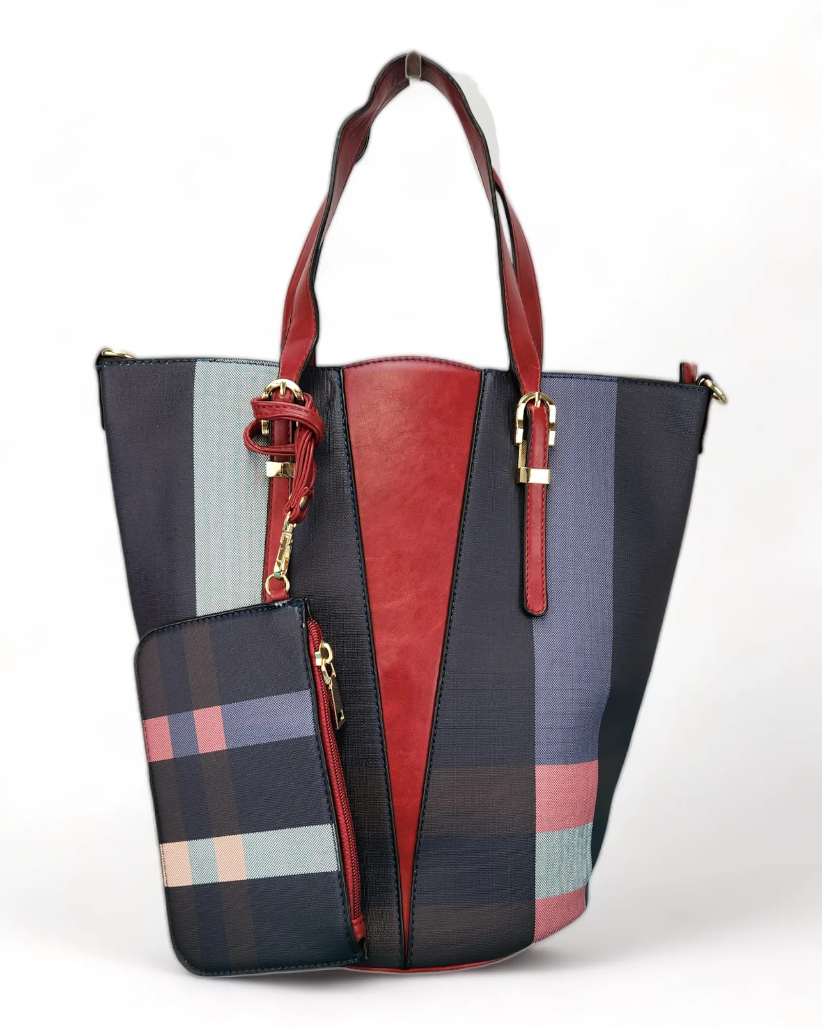 Large Bucket Tote with Matching Wallet