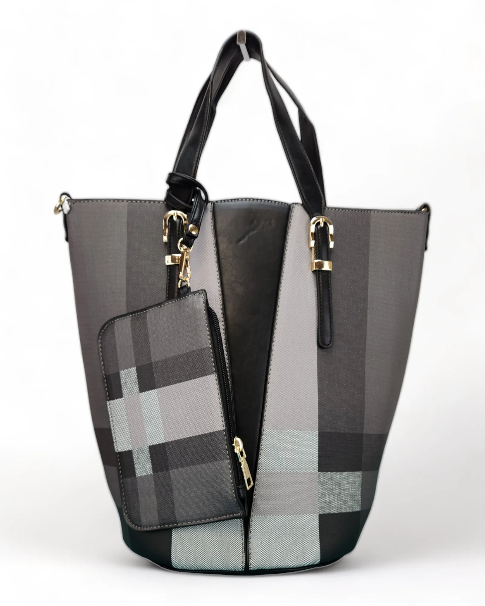 Large Bucket Tote with Matching Wallet