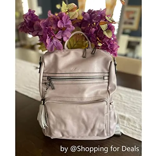 Large Pink Travel Backpack for Women With Shoulder Strap