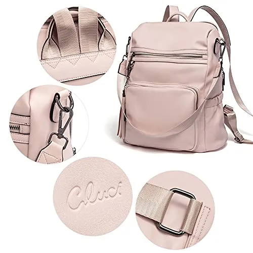 Large Pink Travel Backpack for Women With Shoulder Strap