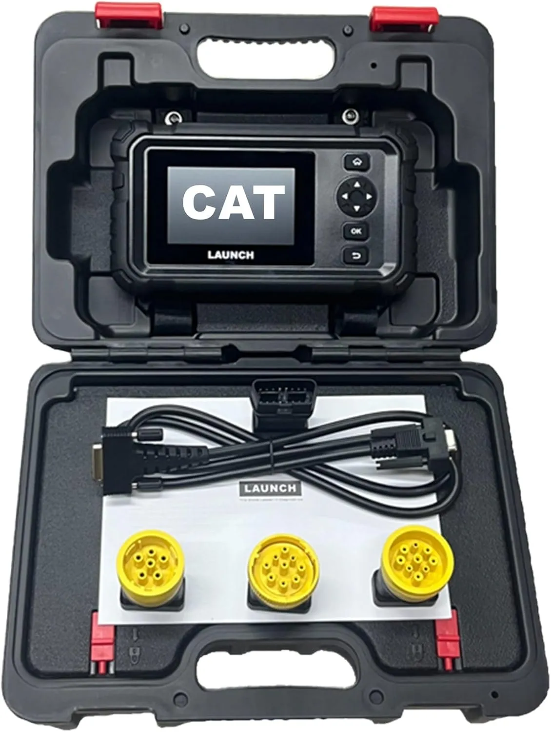 Launch Scanner CAT Caterpillar Industrial Truck Construction Machinery Diesel Generator Set Vessel Diagnostic Scan Tool, Actuation Test,Coding,Special Functions, Full System Diagnosis