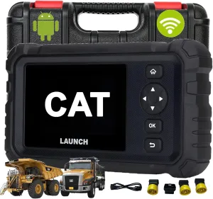 Launch Scanner CAT Caterpillar Industrial Truck Construction Machinery Diesel Generator Set Vessel Diagnostic Scan Tool, Actuation Test,Coding,Special Functions, Full System Diagnosis