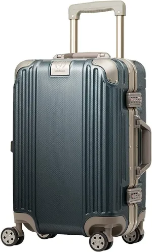 LEGEND WALKER Durable Aluminum Frame Luggage 21-inch, Granite Green, 5509-48-GR